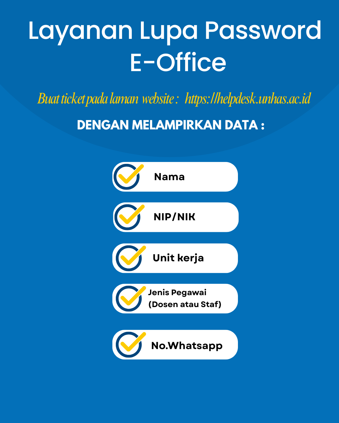 Layanan Lupa Password E-Office